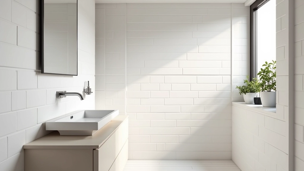 Bagno piccolo con soluzioni di stoccaggio verticale e specchio che amplia lo spazio